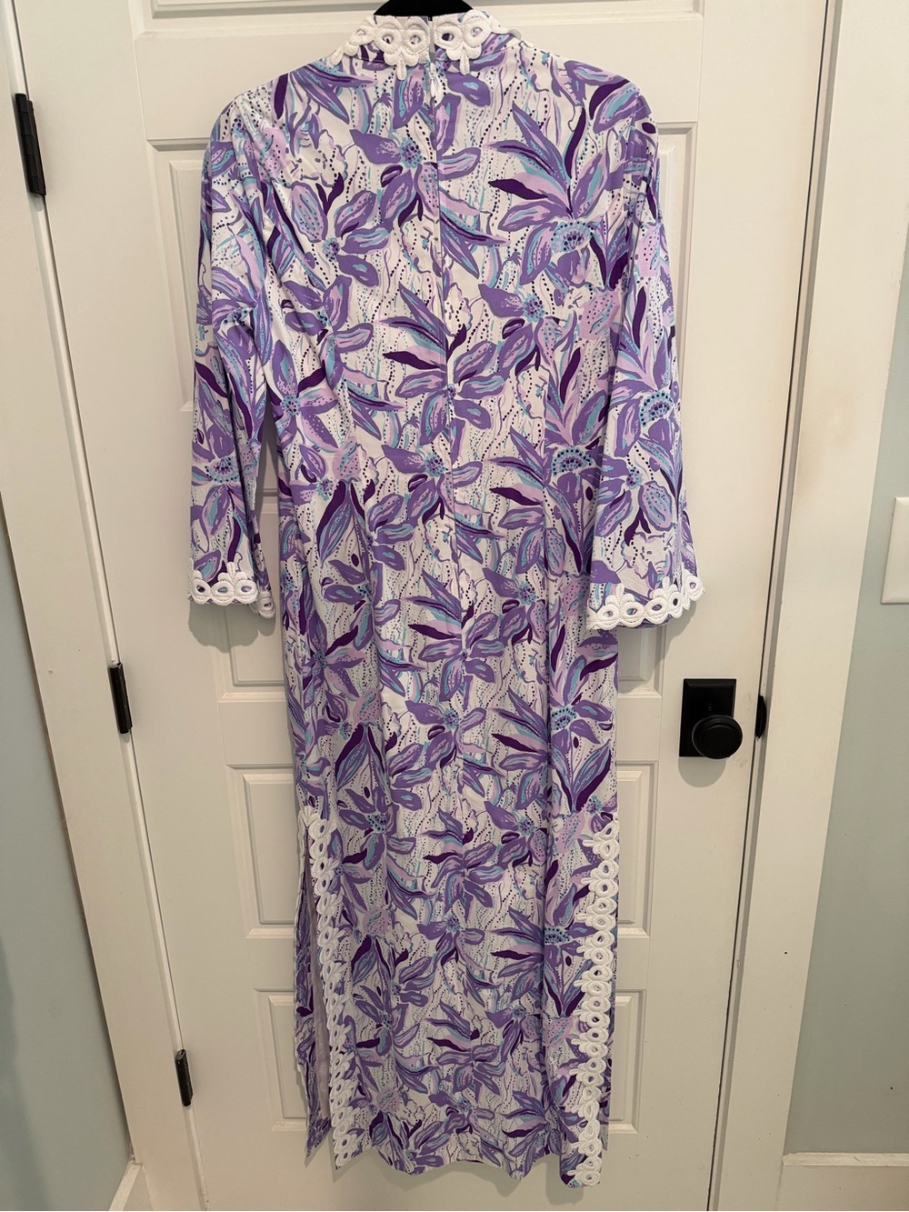 Lilly Pulitzer Shealyn Stretch Maxi Caftan in Elephant in the Bloom EUC - Picture 9 of 11
